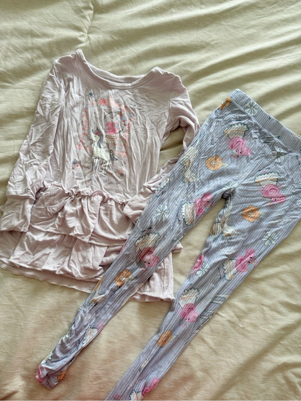 Bums & Roses Peppa Pig Ruffle Top & Leggings Set
